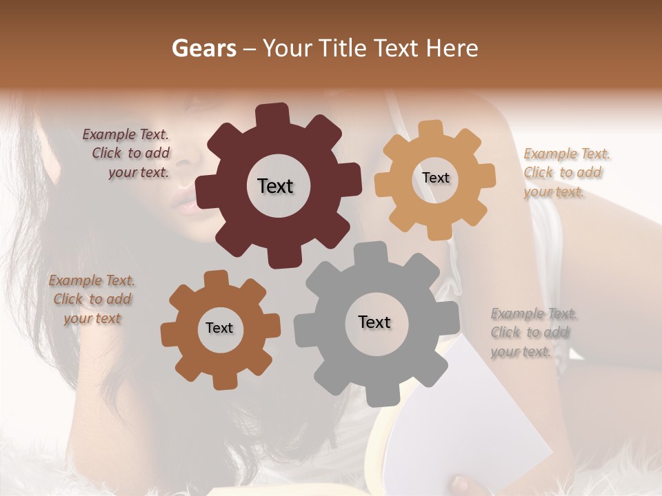 Magazine Face Sensual PowerPoint Template