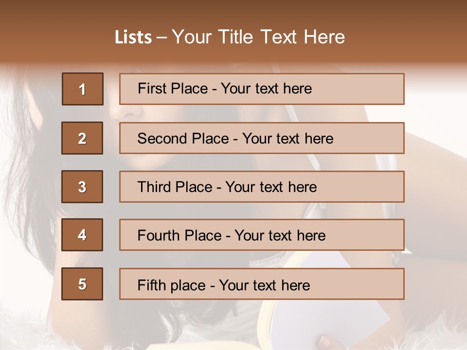 Magazine Face Sensual PowerPoint Template