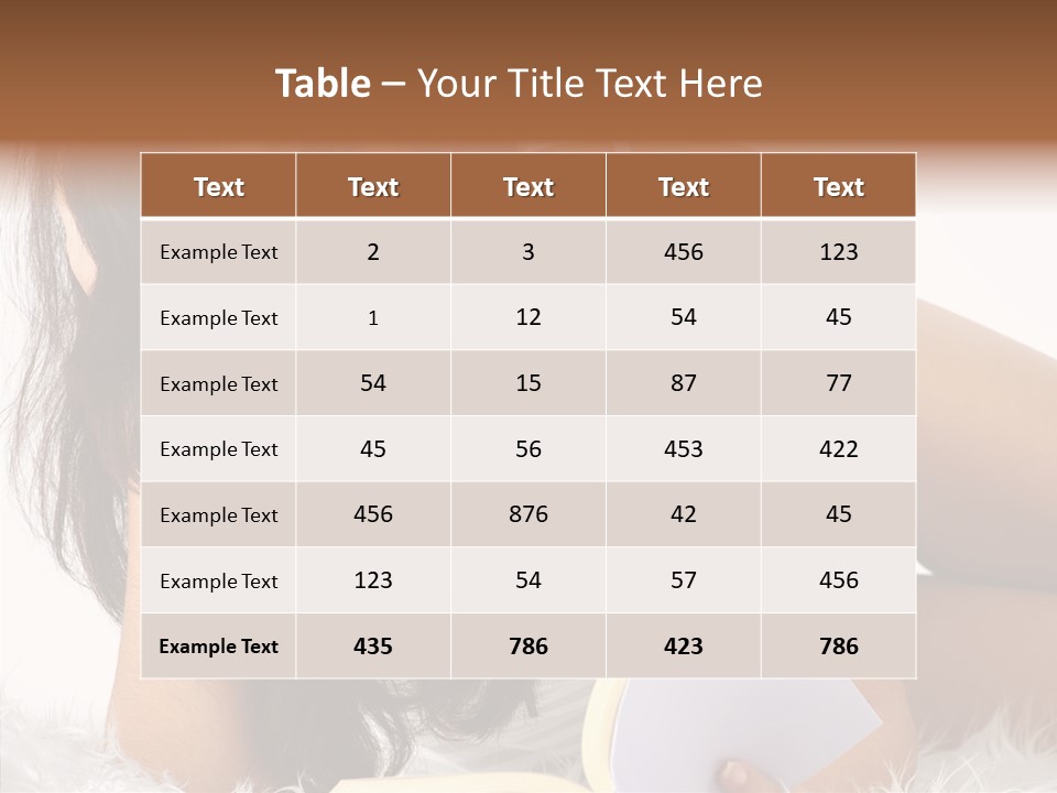 Magazine Face Sensual PowerPoint Template