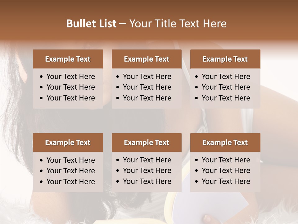 Magazine Face Sensual PowerPoint Template