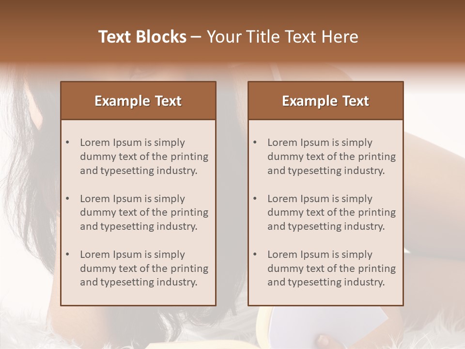 Magazine Face Sensual PowerPoint Template