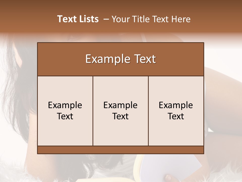 Magazine Face Sensual PowerPoint Template