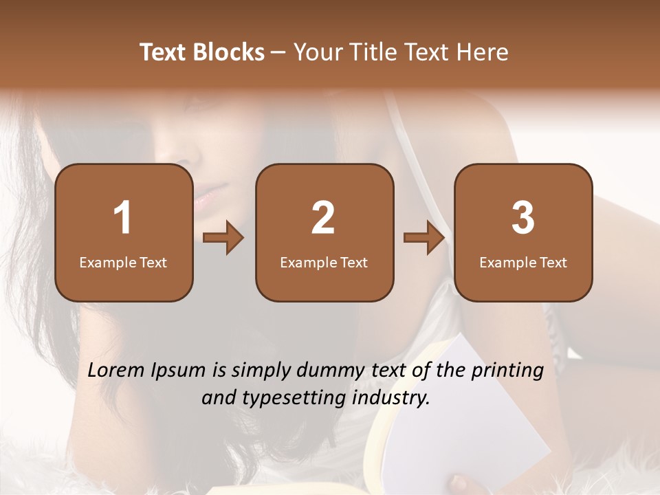 Magazine Face Sensual PowerPoint Template