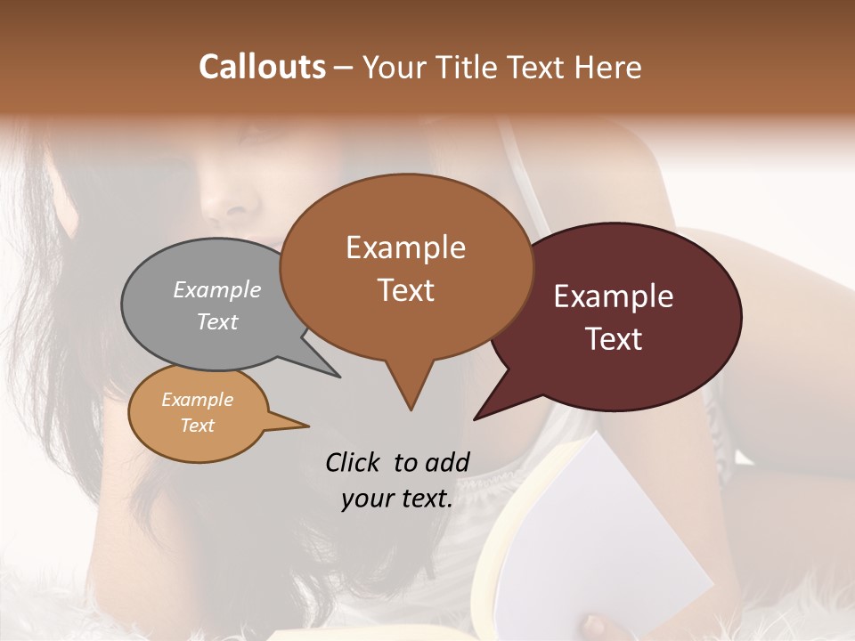 Magazine Face Sensual PowerPoint Template