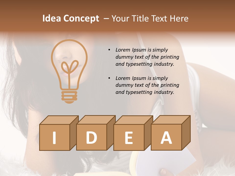 Magazine Face Sensual PowerPoint Template