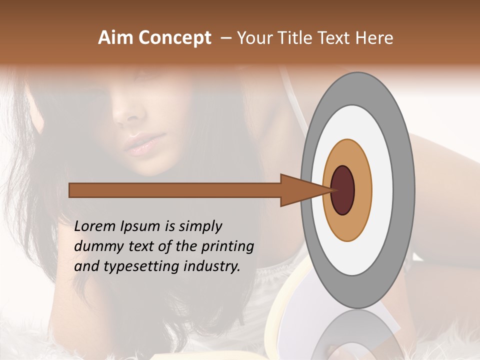 Magazine Face Sensual PowerPoint Template