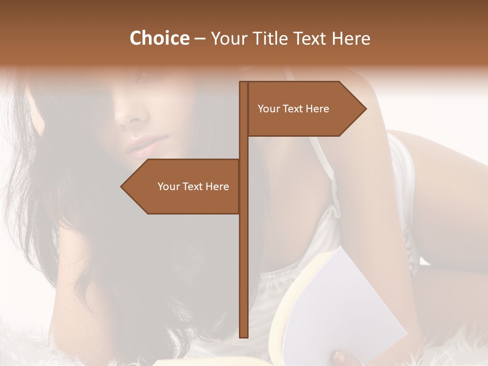 Magazine Face Sensual PowerPoint Template