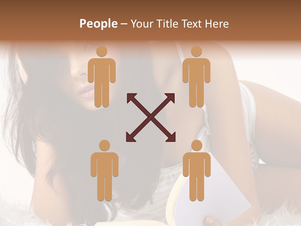 Magazine Face Sensual PowerPoint Template