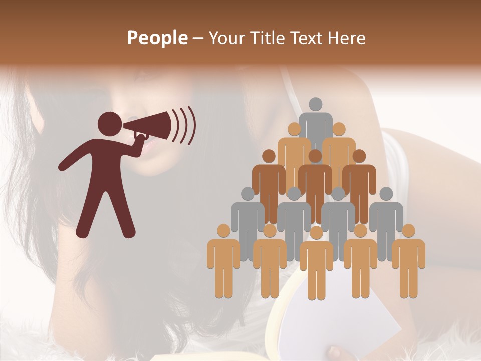 Magazine Face Sensual PowerPoint Template