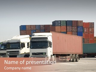 Freight Village Distribution PowerPoint Template