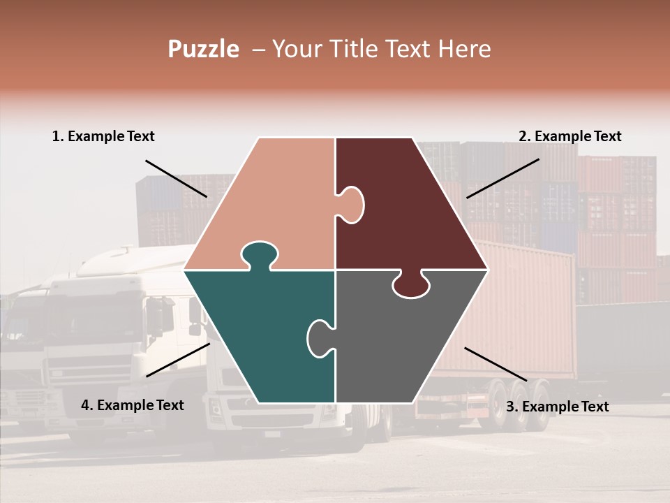 Freight Village Distribution PowerPoint Template