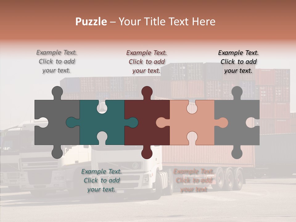 Freight Village Distribution PowerPoint Template