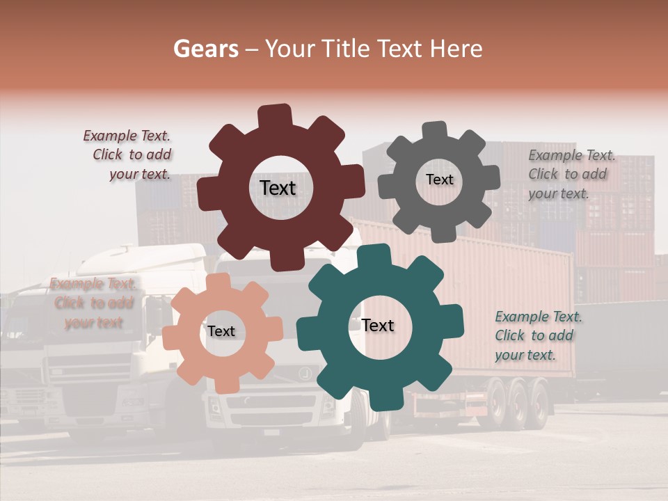 Freight Village Distribution PowerPoint Template