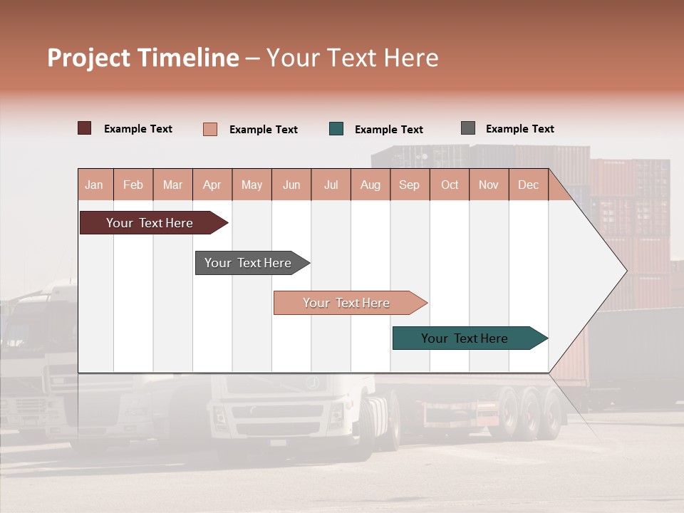 Freight Village Distribution PowerPoint Template
