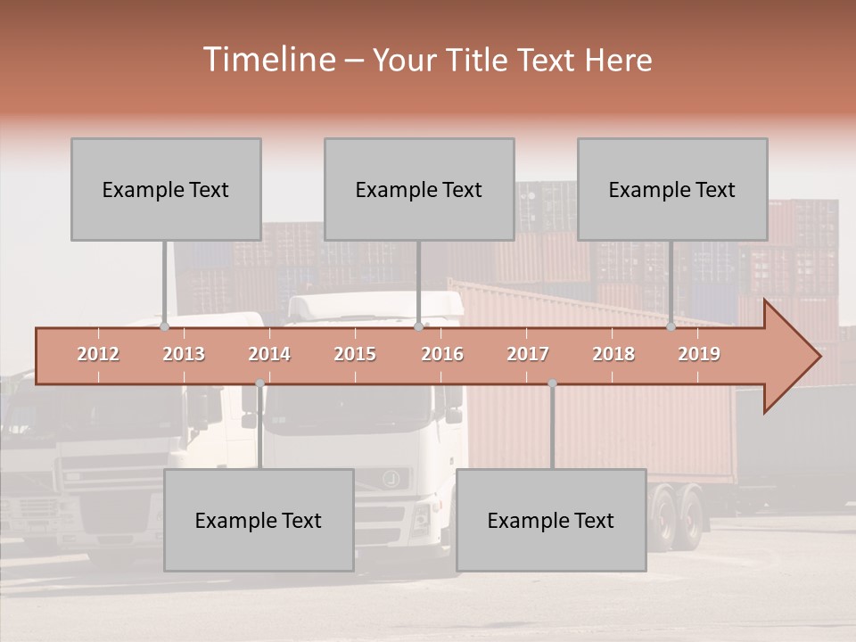 Freight Village Distribution PowerPoint Template
