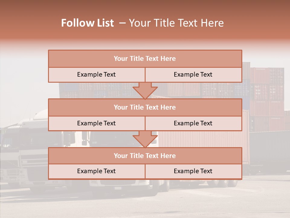Freight Village Distribution PowerPoint Template