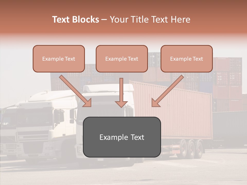 Freight Village Distribution PowerPoint Template