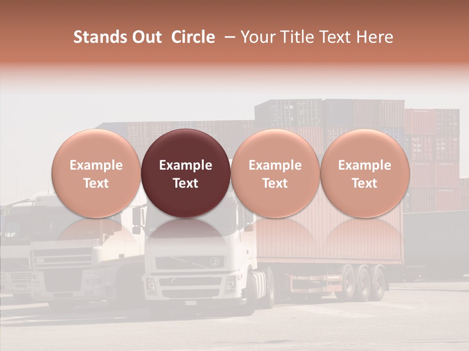 Freight Village Distribution PowerPoint Template