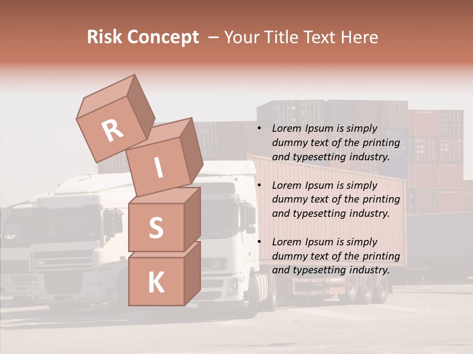 Freight Village Distribution PowerPoint Template
