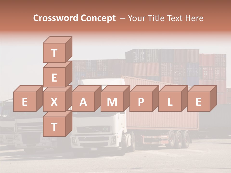 Freight Village Distribution PowerPoint Template