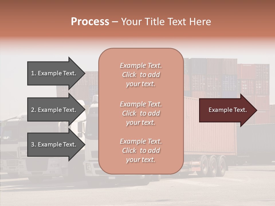 Freight Village Distribution PowerPoint Template