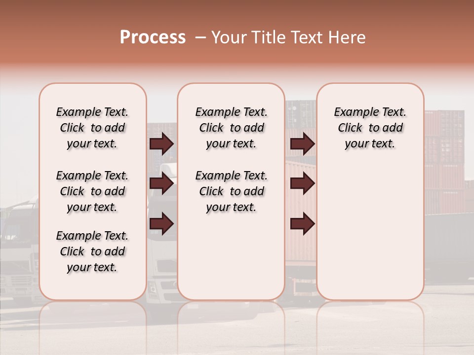 Freight Village Distribution PowerPoint Template