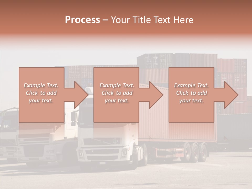 Freight Village Distribution PowerPoint Template
