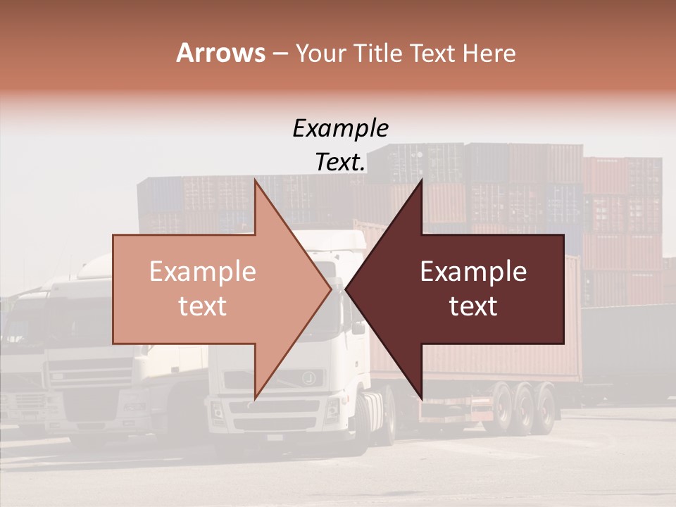 Freight Village Distribution PowerPoint Template