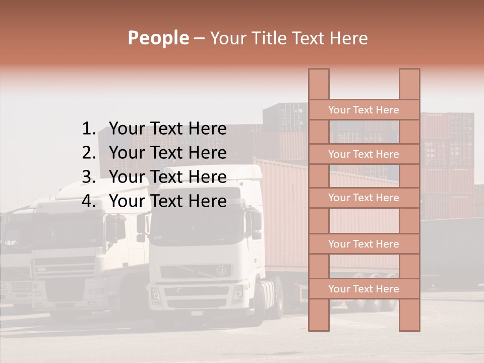 Freight Village Distribution PowerPoint Template
