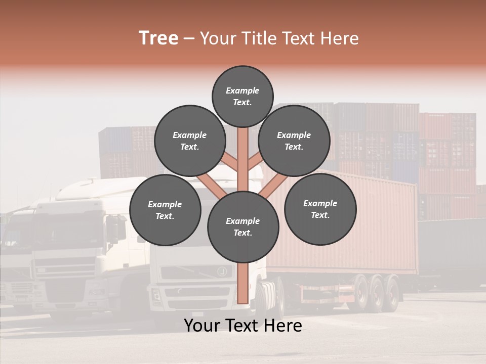 Freight Village Distribution PowerPoint Template