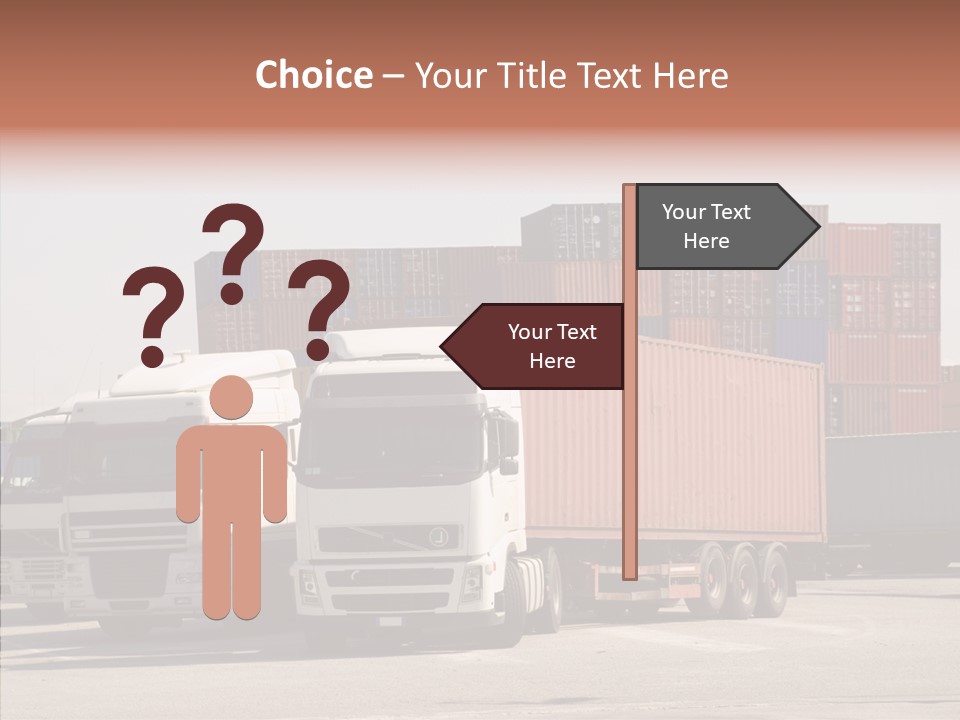 Freight Village Distribution PowerPoint Template