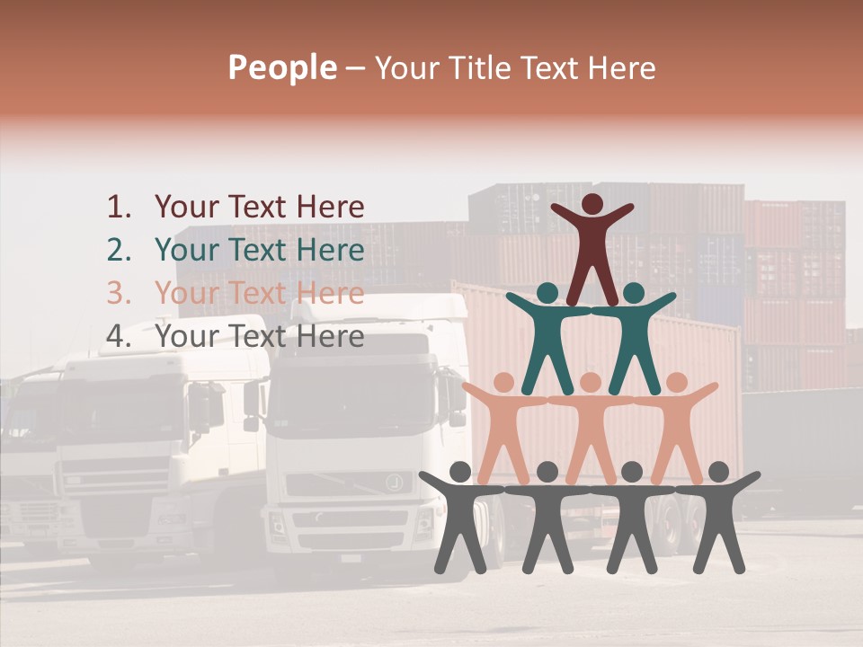 Freight Village Distribution PowerPoint Template