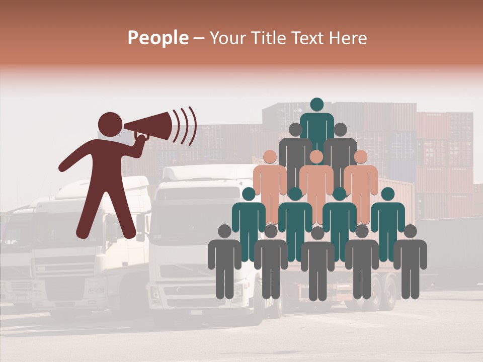 Freight Village Distribution PowerPoint Template