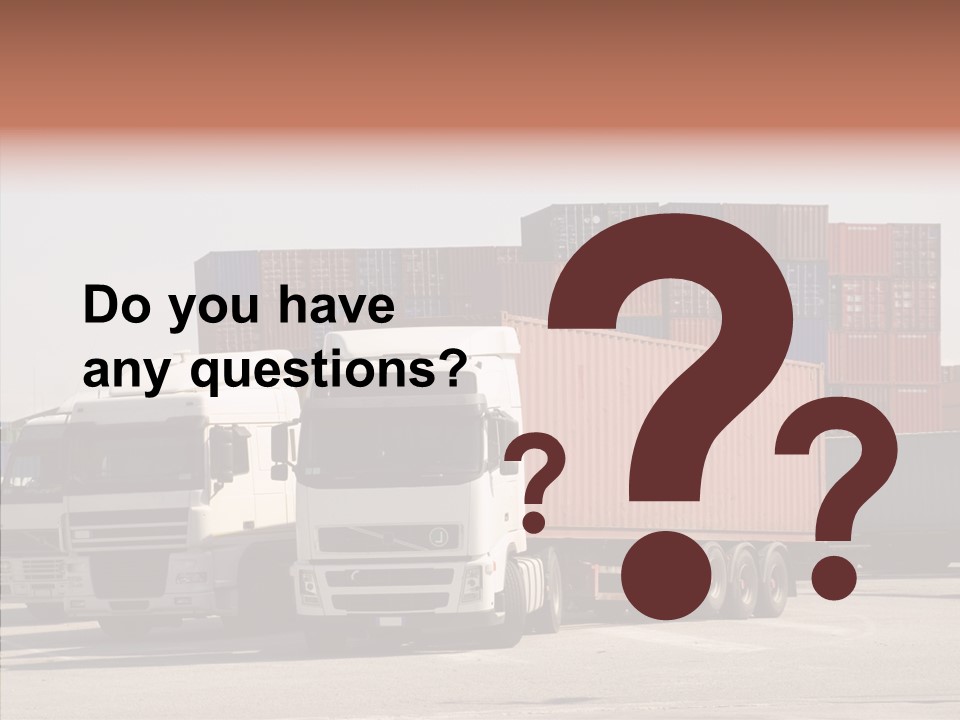 Freight Village Distribution PowerPoint Template