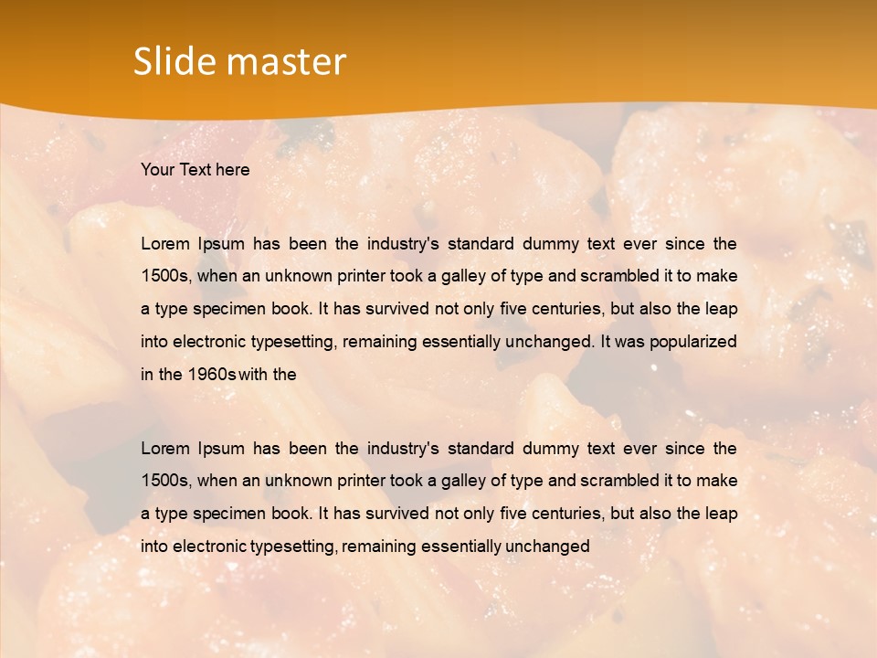 Pan Plate Srtir PowerPoint Template
