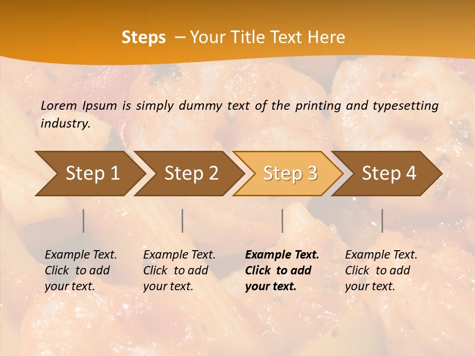 Pan Plate Srtir PowerPoint Template