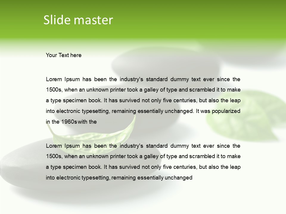 Meditation Beauty Health PowerPoint Template