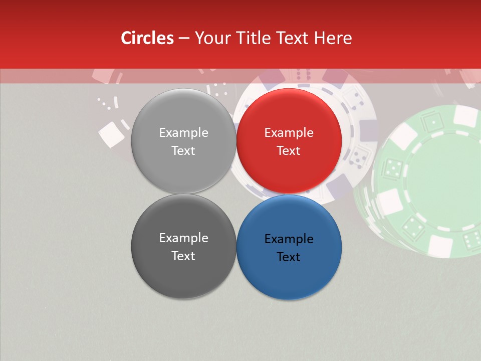 Gaming Poker Green PowerPoint Template