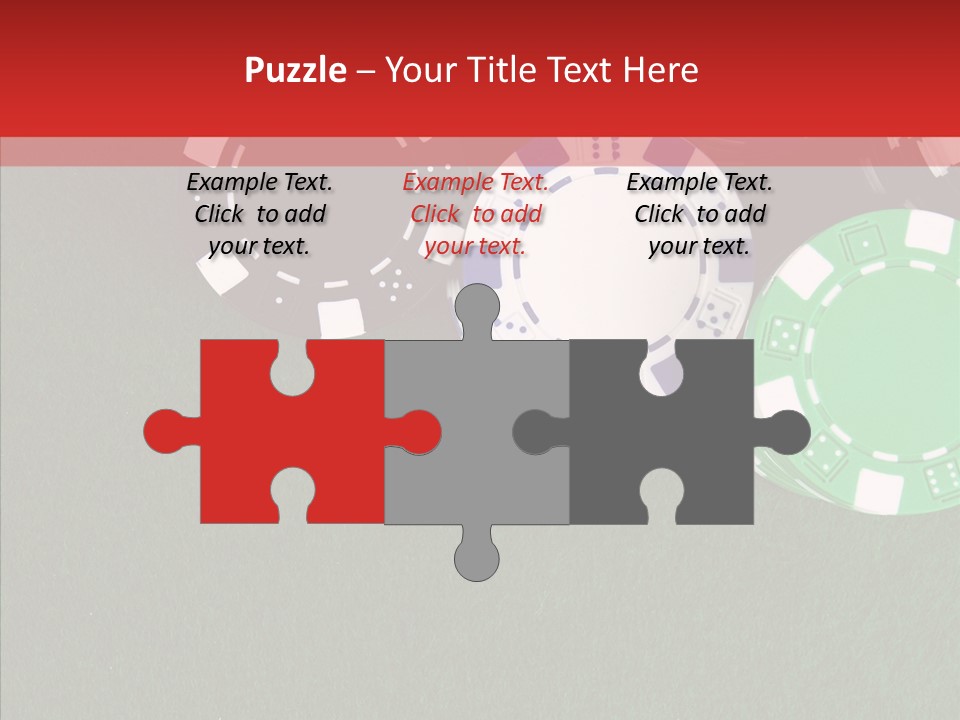 Gaming Poker Green PowerPoint Template