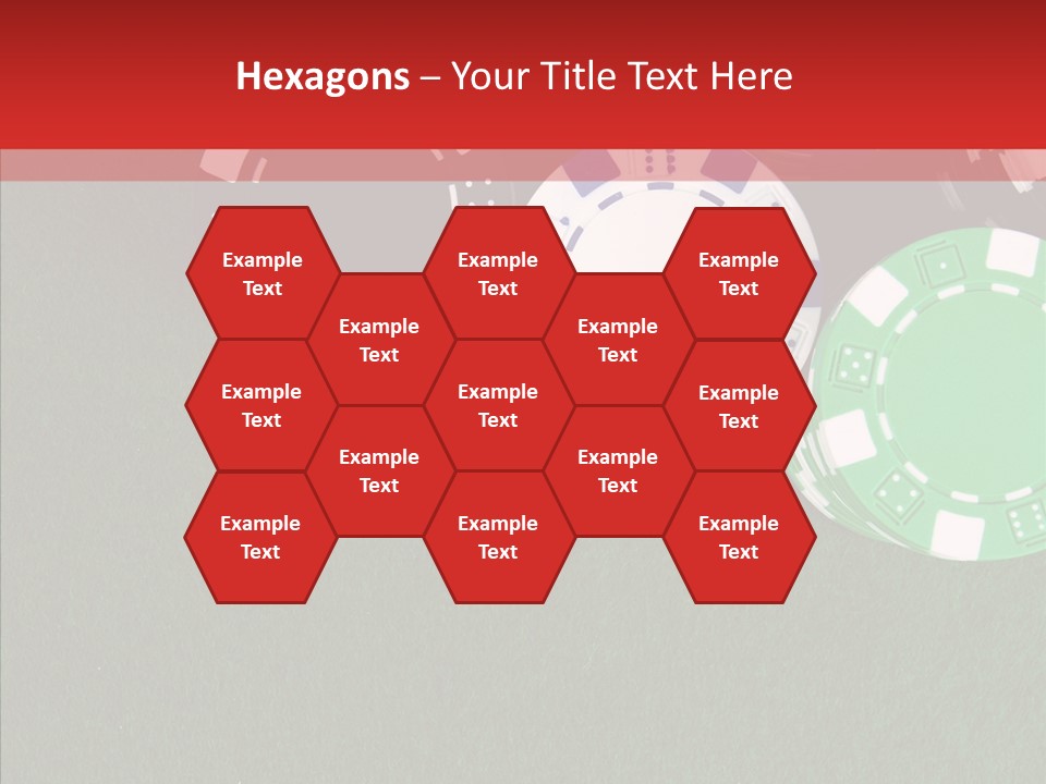 Gaming Poker Green PowerPoint Template