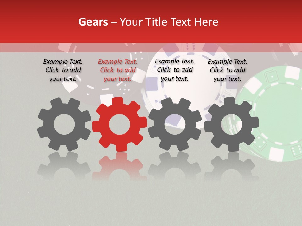 Gaming Poker Green PowerPoint Template