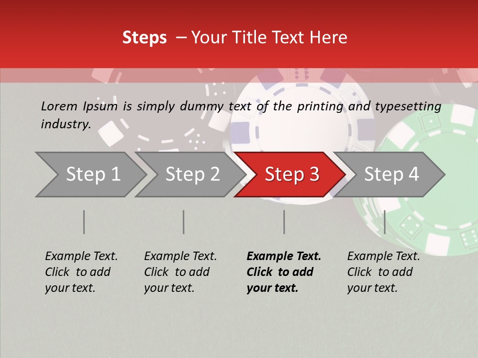Gaming Poker Green PowerPoint Template