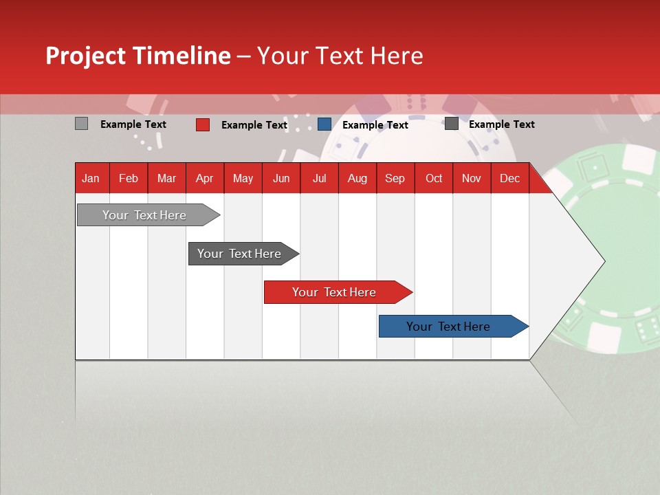 Gaming Poker Green PowerPoint Template