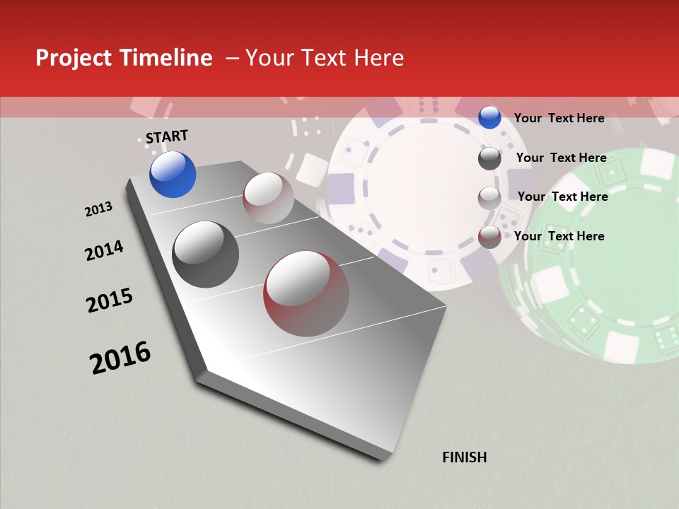 Gaming Poker Green PowerPoint Template