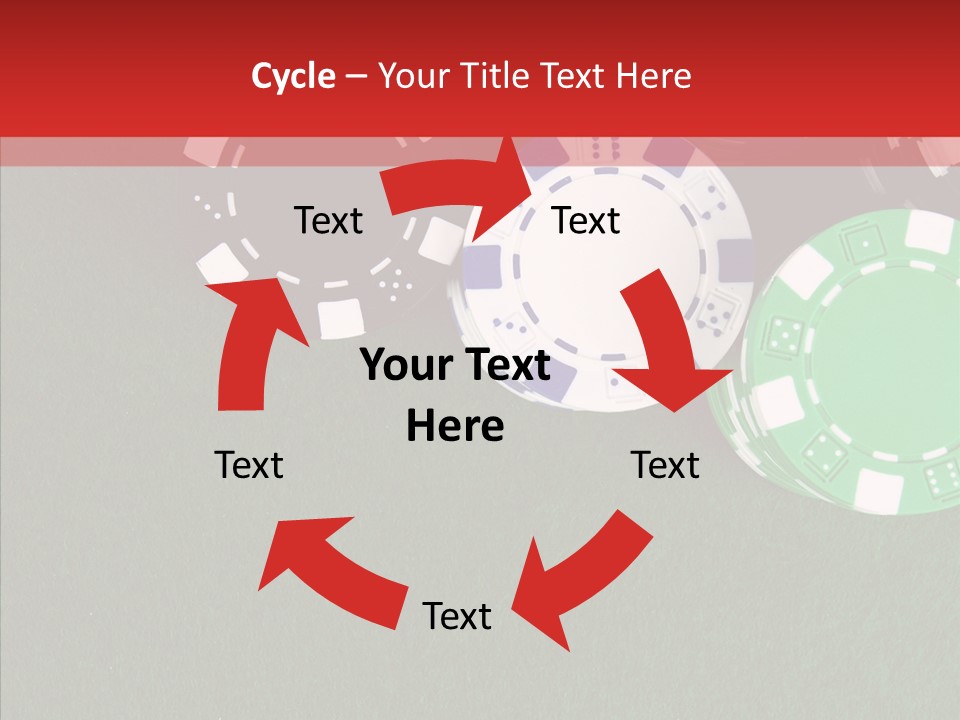 Gaming Poker Green PowerPoint Template