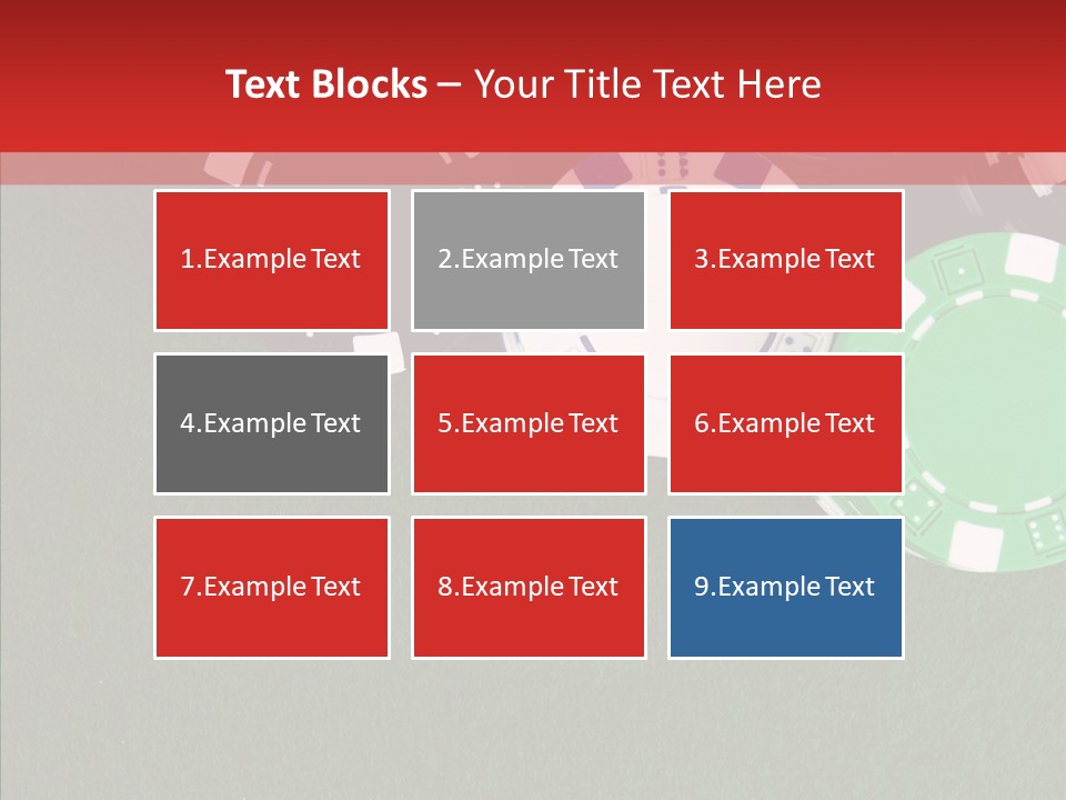 Gaming Poker Green PowerPoint Template