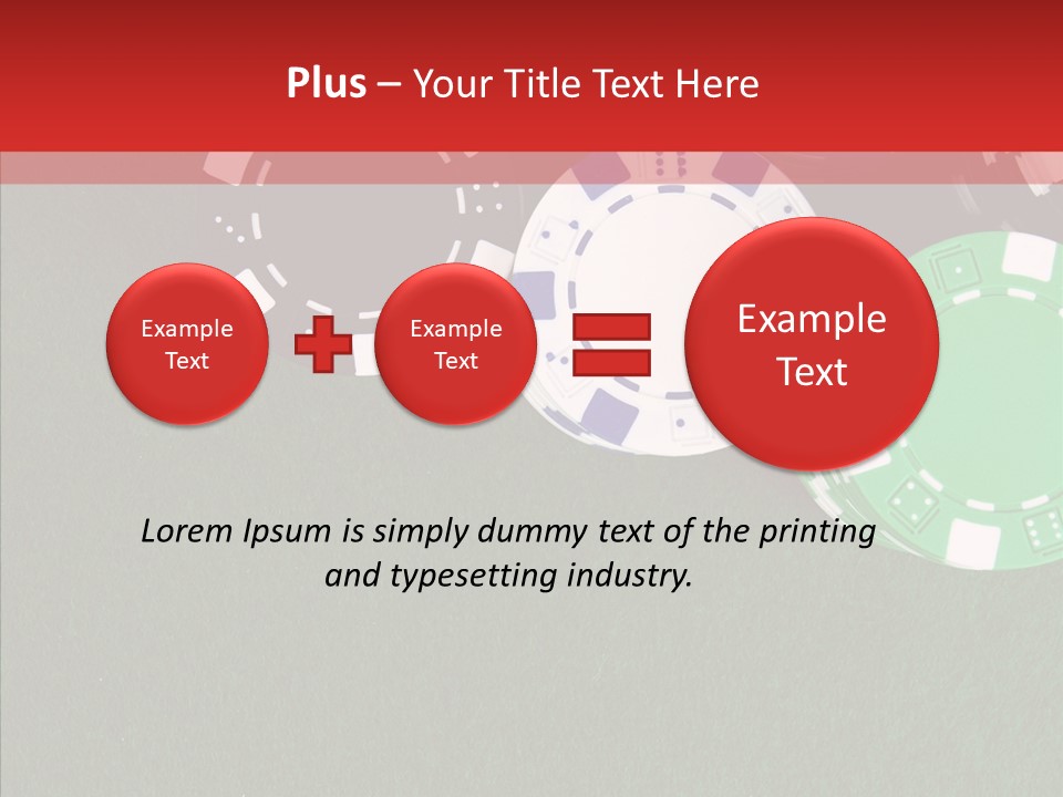 Gaming Poker Green PowerPoint Template