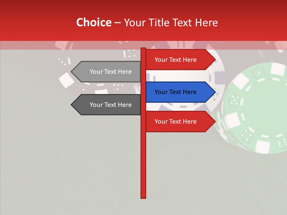 Gaming Poker Green PowerPoint Template
