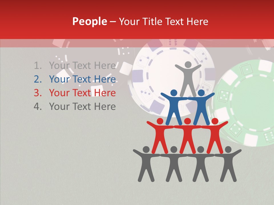 Gaming Poker Green PowerPoint Template