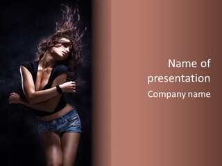 Beautiful Young Move PowerPoint Template